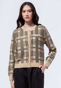 Crop Check Cardigan