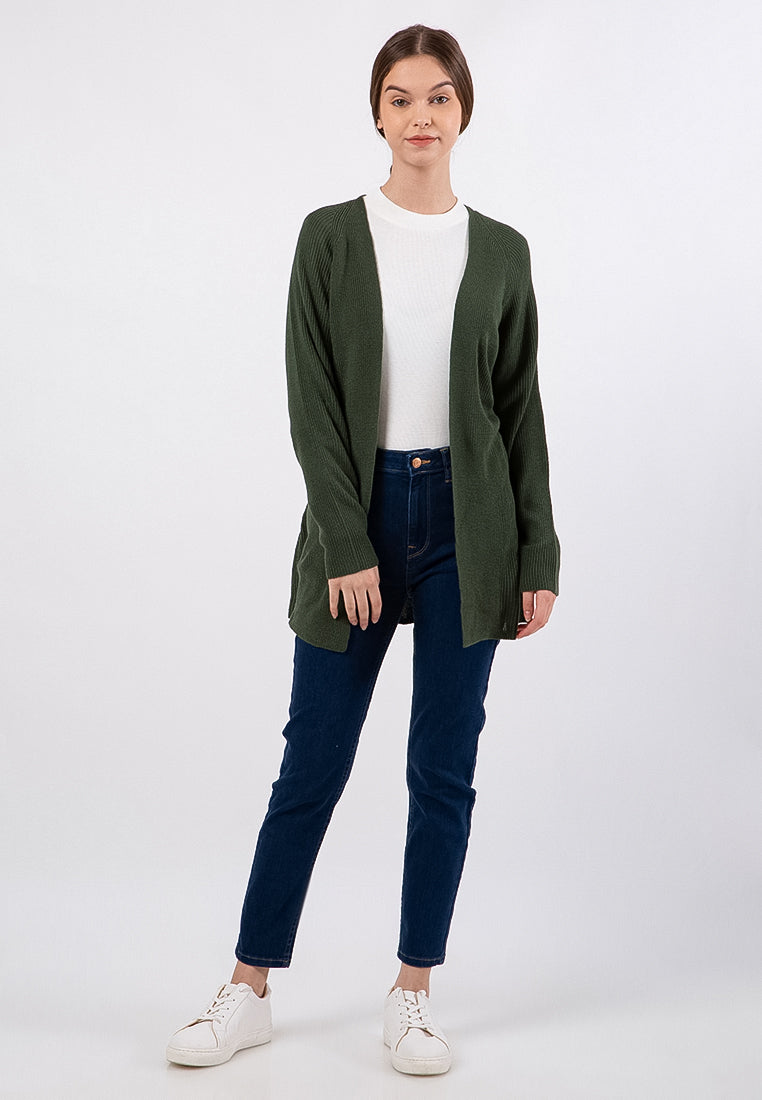 Long Sleeves Belted Cardigan