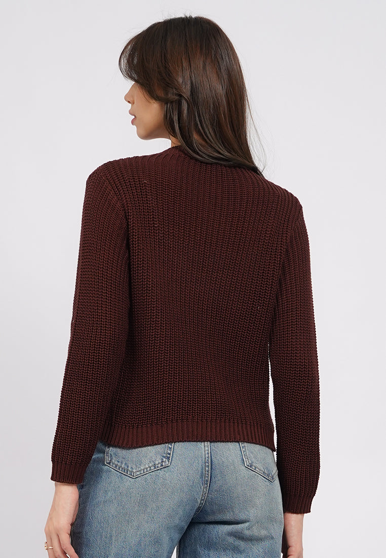 Open Work Long Sleeve Cardigan