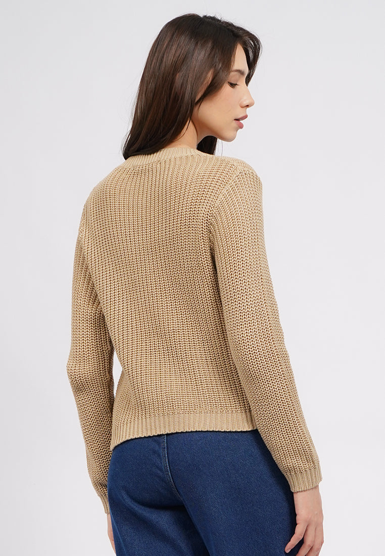 Open Work Long Sleeve Cardigan