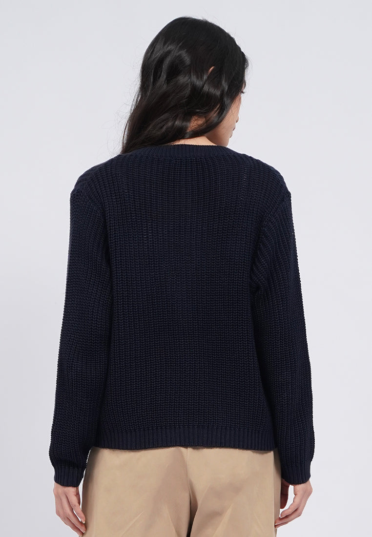 Long Sleeve Openwork Cardigan