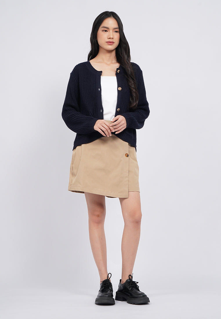 Long Sleeve Openwork Cardigan