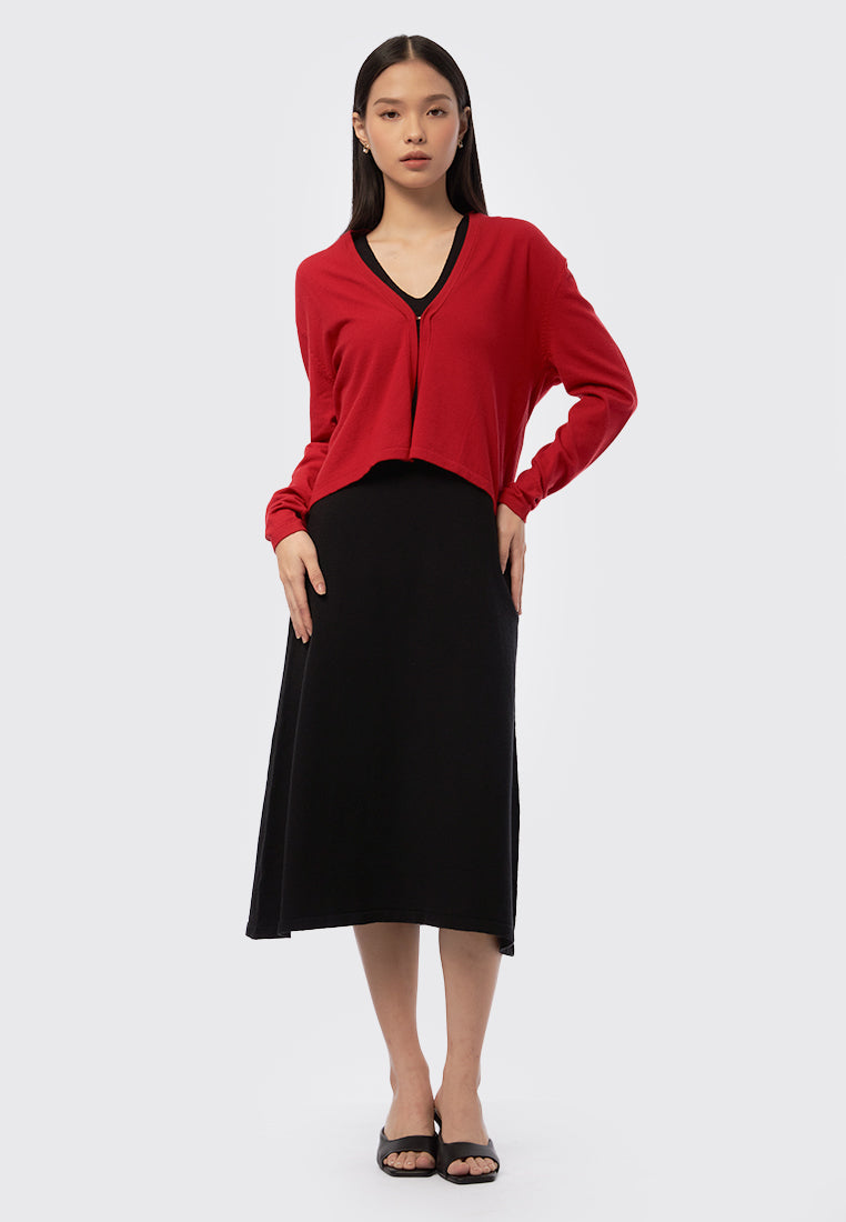 Cardigan with Front Hook Details