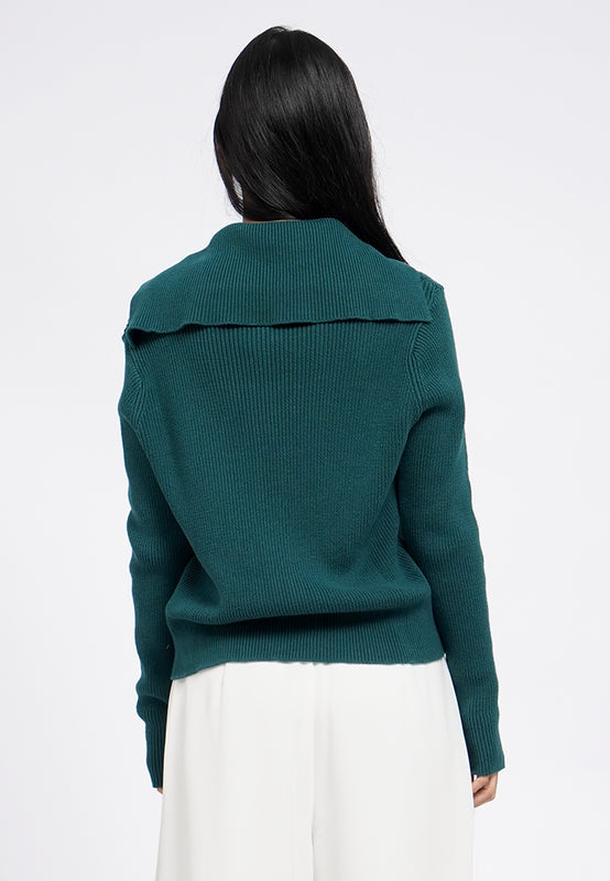 Long Sleeve Collared Cardigan