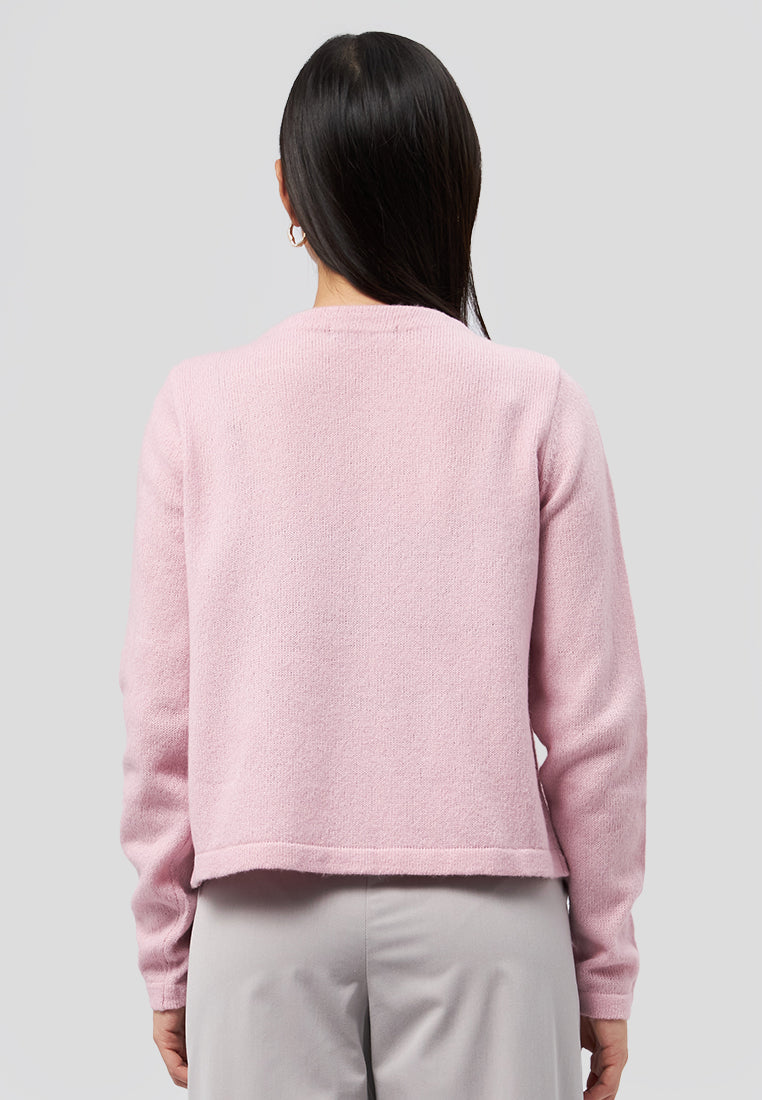 Single Button Long Sleeve Cardigan