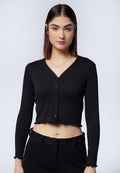 Lettuce Hem Long Sleeve Top