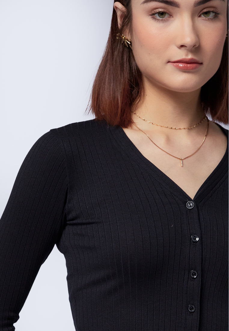 Lettuce Hem Long Sleeve Top