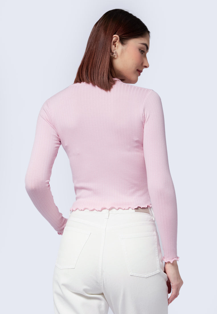 Lettuce Hem Long Sleeve Top