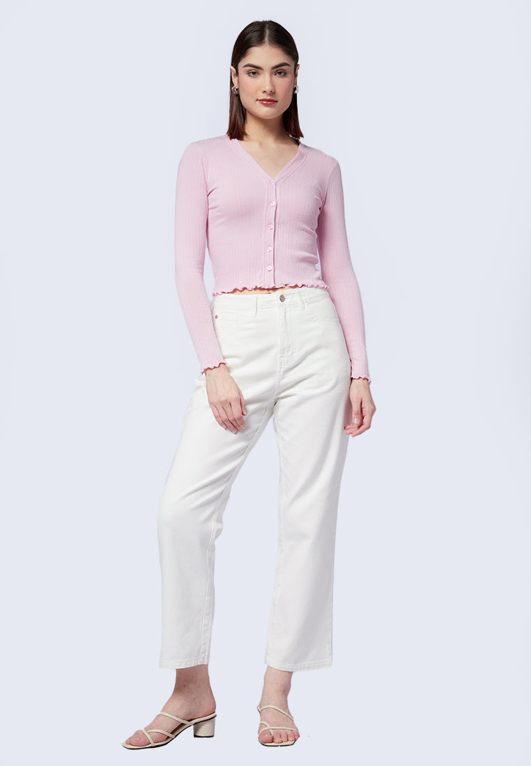 Lettuce Hem Long Sleeve Top