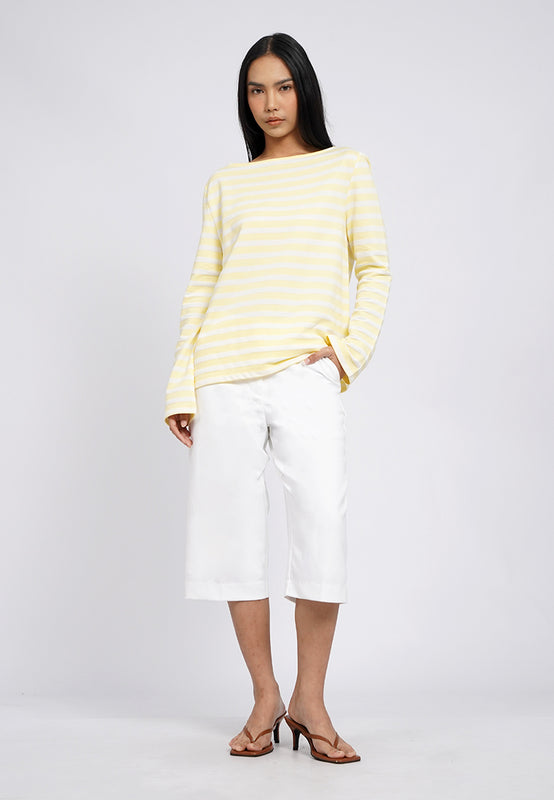 Straight Leg Capri Trousers