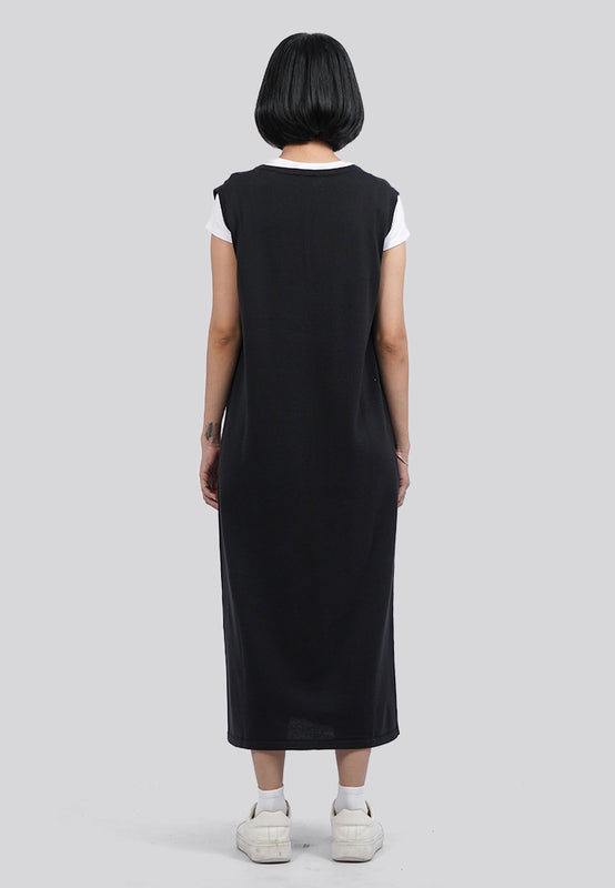 Sleeveless Knitted Midi Dress
