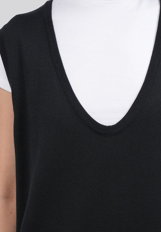 Sleeveless Knitted Midi Dress