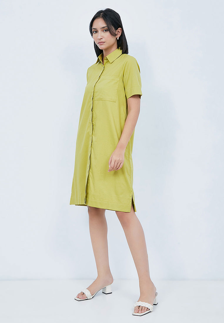 Shirt Dress with Front Pocket