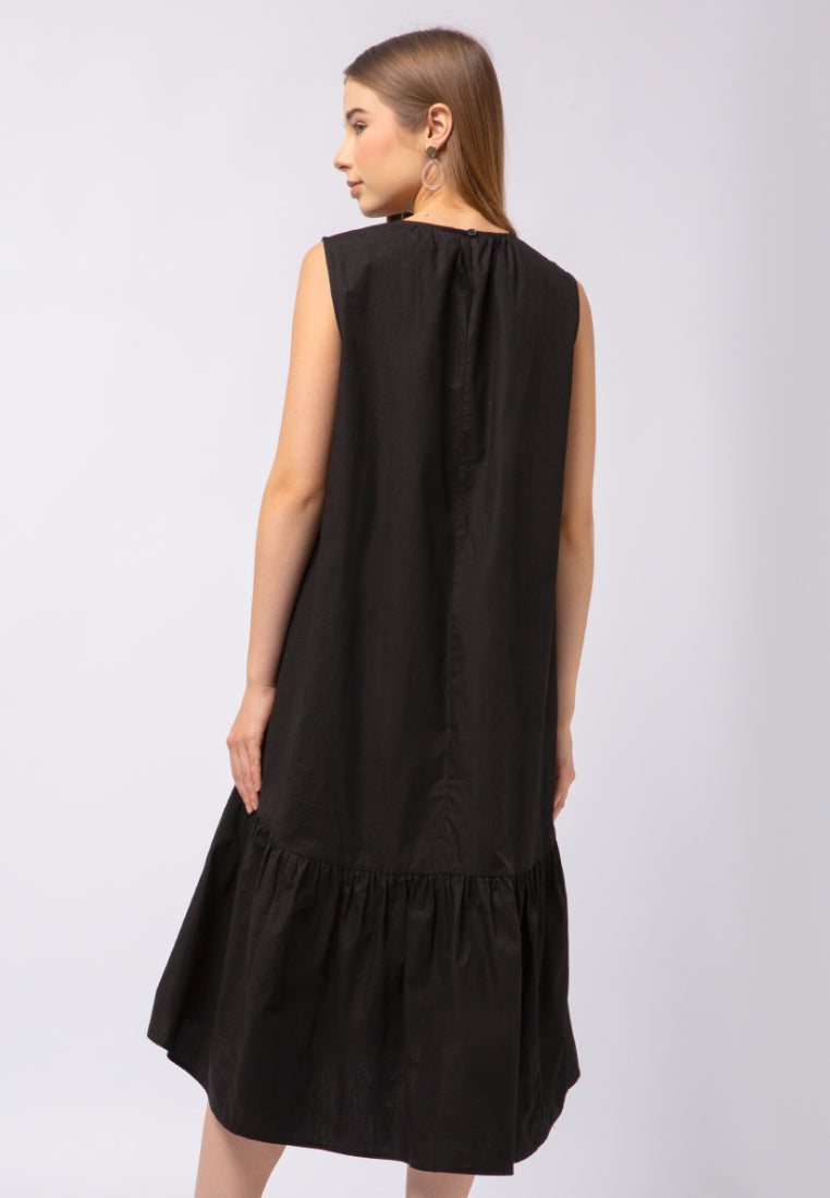 Round Neck Sleeveless Dress
