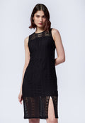 Sleeveless Lace Midi Dress
