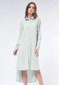 Long Sleeve Midi Shirt Dress
