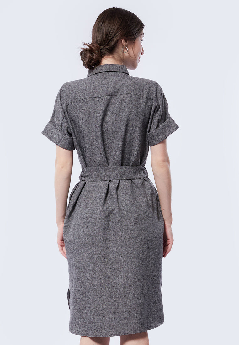 Short Sleeve Shirt Dress