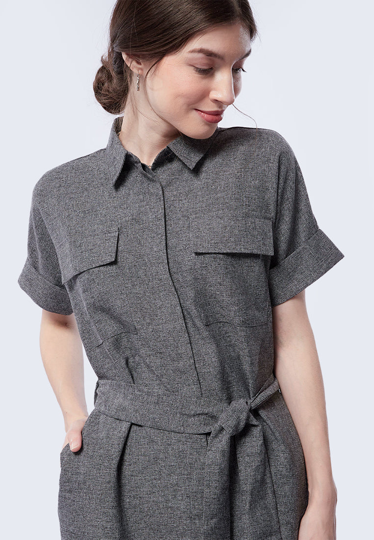 Short Sleeve Shirt Dress