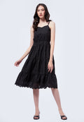Sleeveless Tier Midi Dress