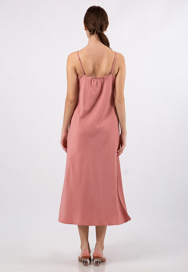 Fit&Flare Midi Slip Dress