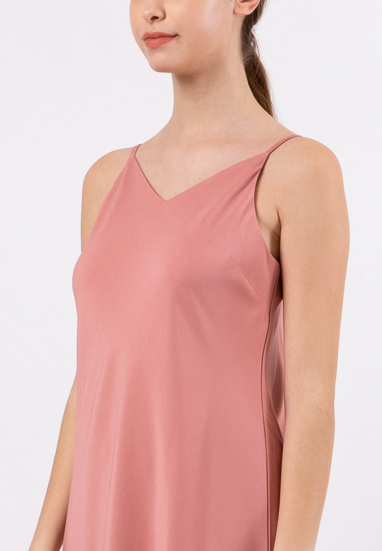 Fit&Flare Midi Slip Dress