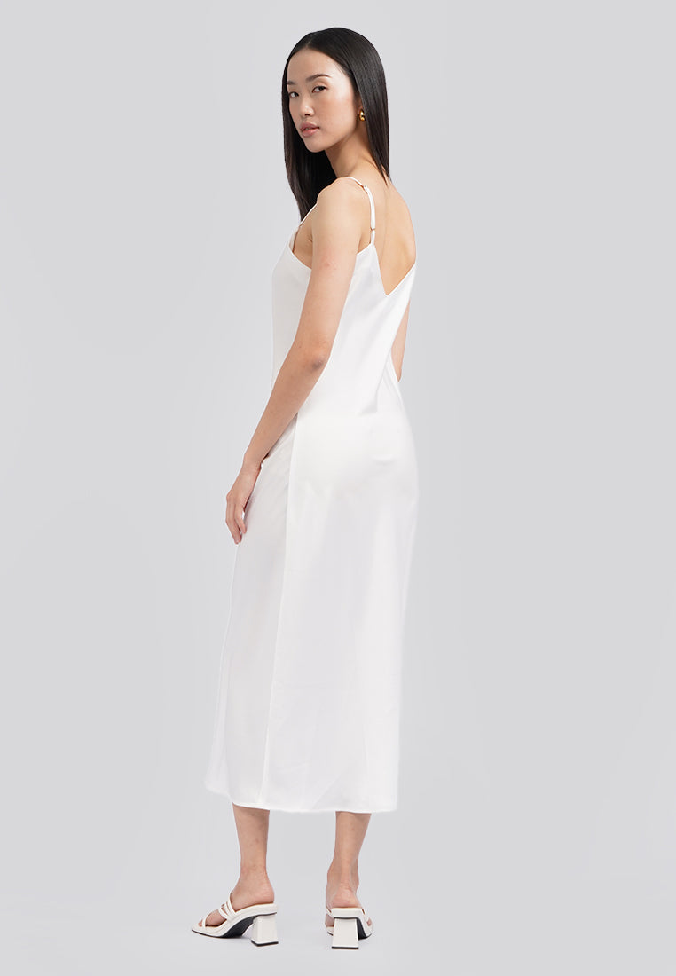 Satin Slip Midi Dress