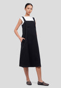 A-Line Sleeveless Midi Dress