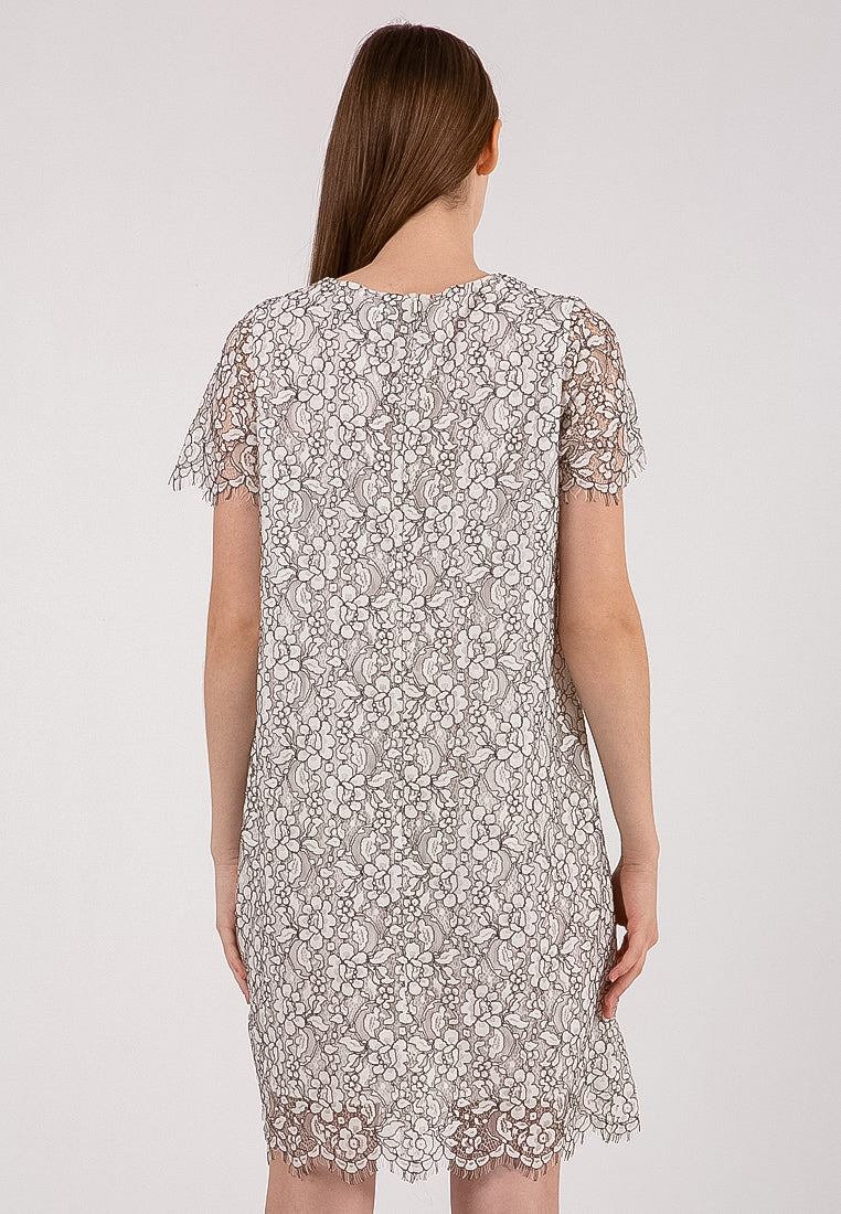 Lace Off White Dress