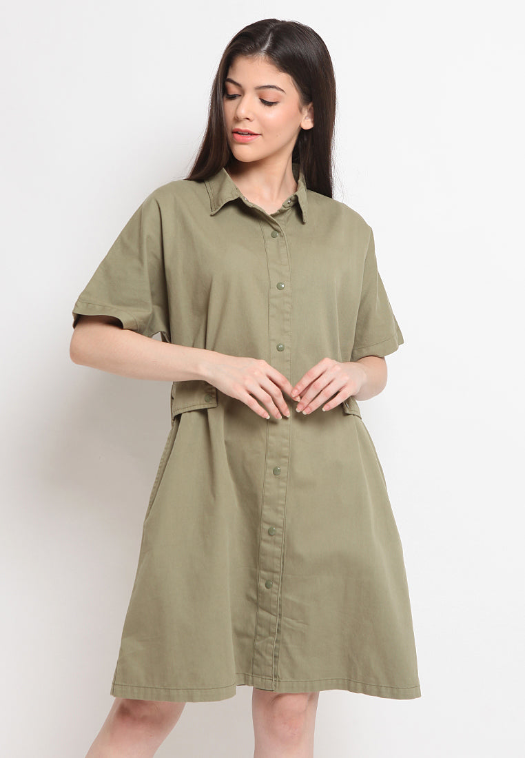 A-line shirt dress