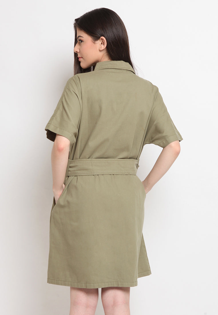 A-line shirt dress