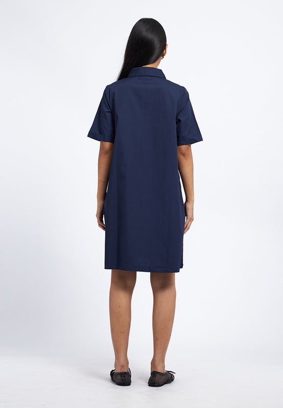 Eyelet Mini Shirt Dress