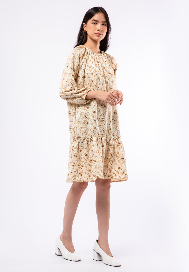 Babydoll Printed Flowy Dress