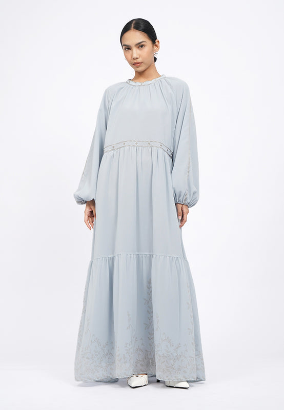 Round Neck Tiered Gamis