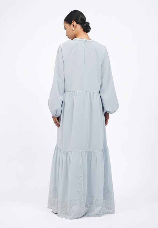 Round Neck Tiered Gamis