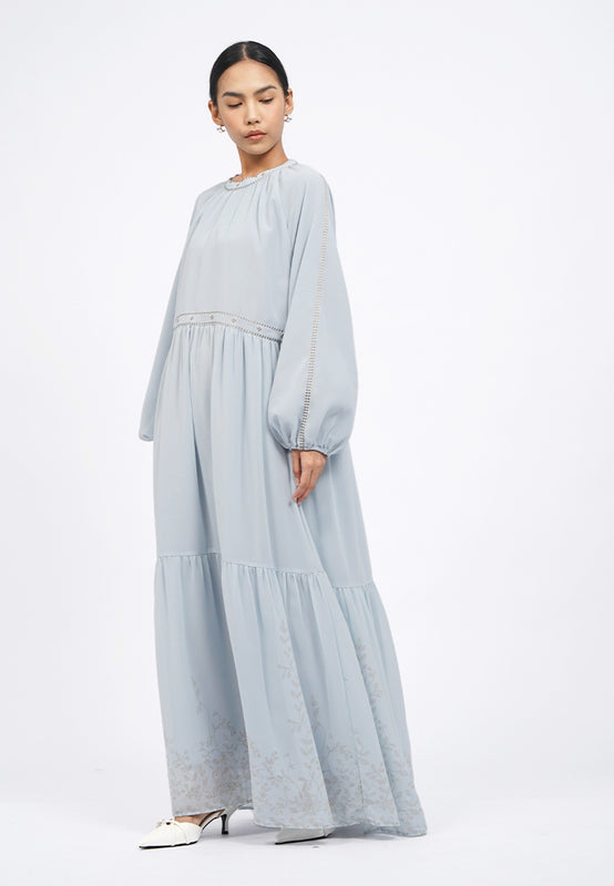 Round Neck Tiered Gamis