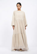 Round Neck Tiered Gamis
