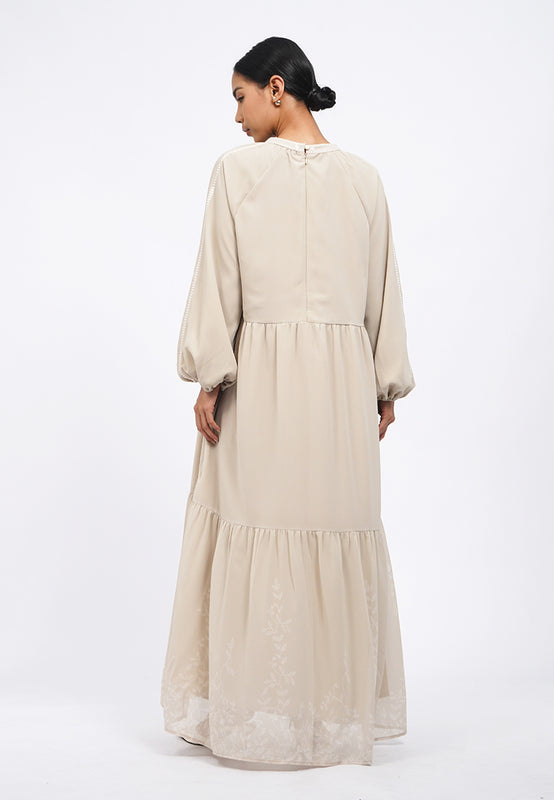Round Neck Tiered Gamis