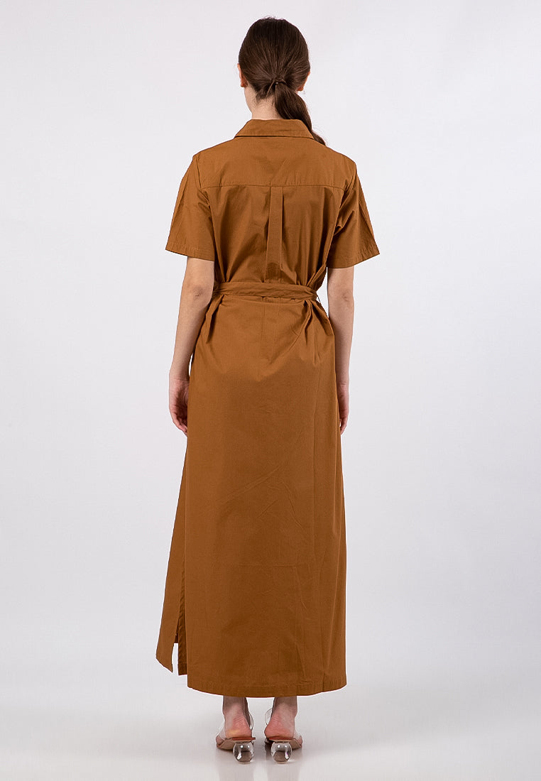 Short Sleeves Maxi Dress