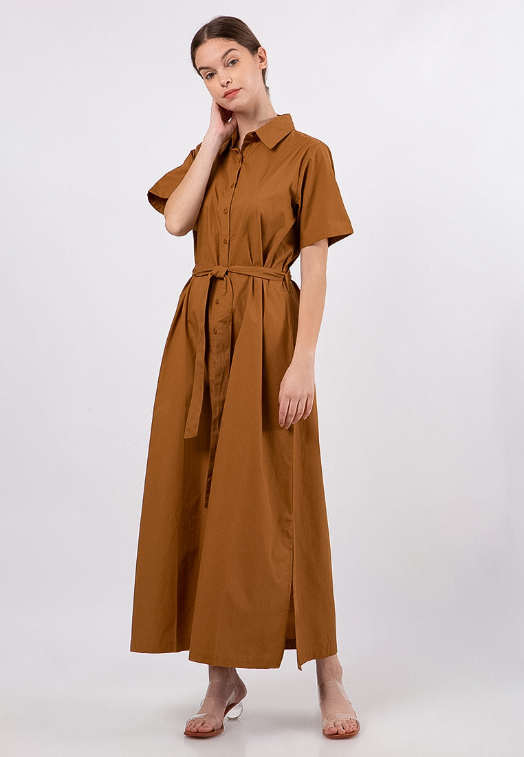 Short Sleeves Maxi Dress