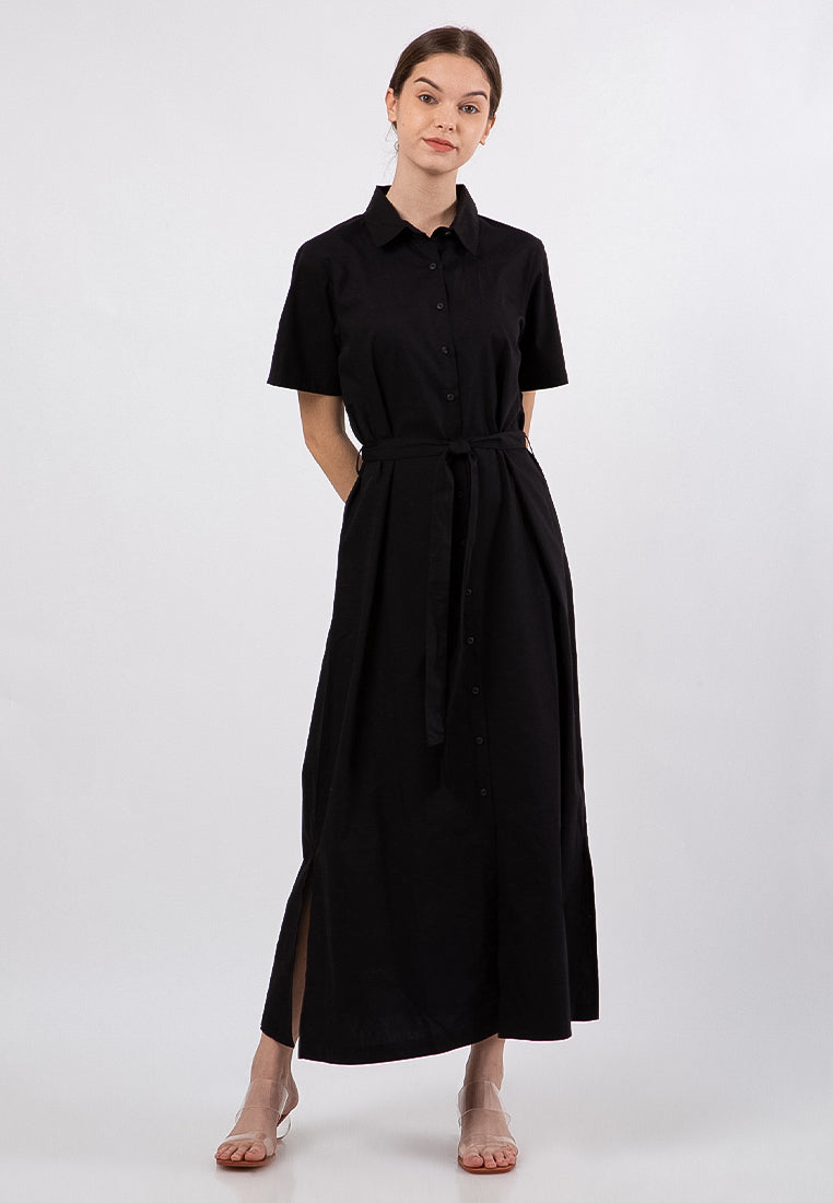 Short Sleeves Maxi Dress