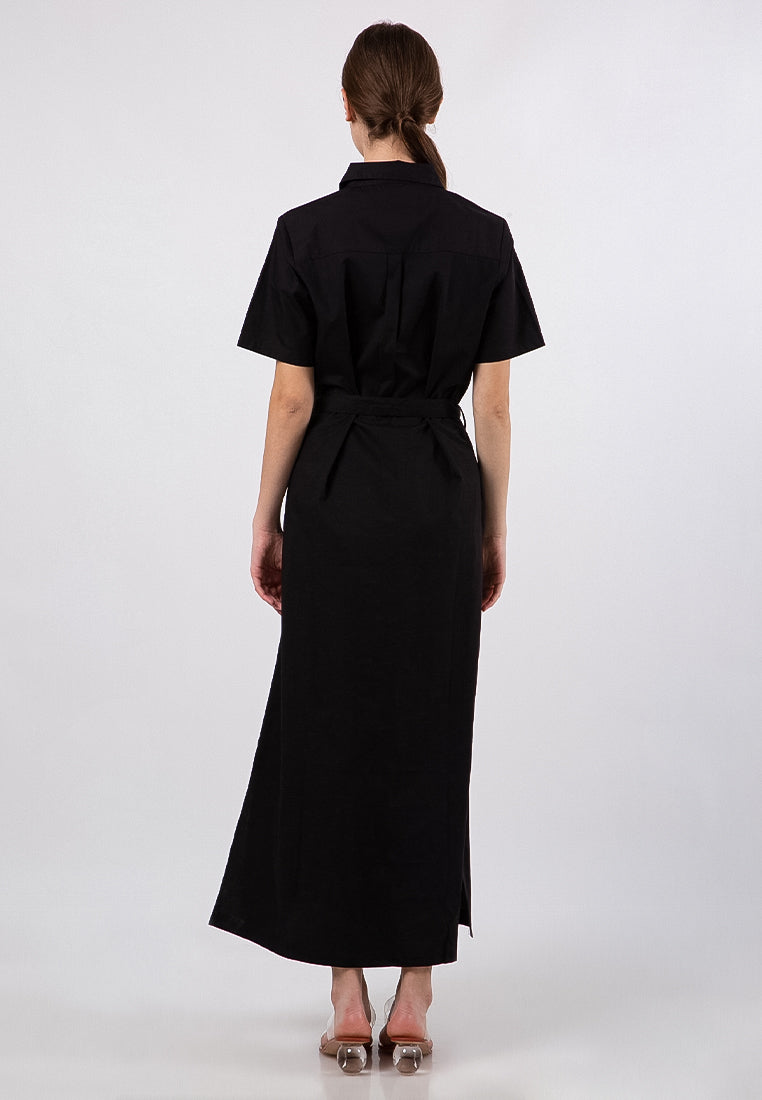 Short Sleeves Maxi Dress