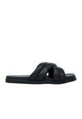 Black Puffy Sandals