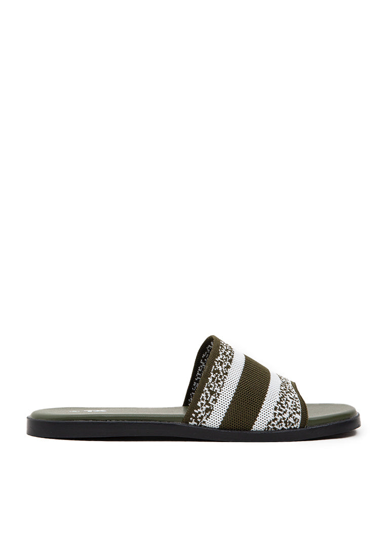Olive Slide Sandal