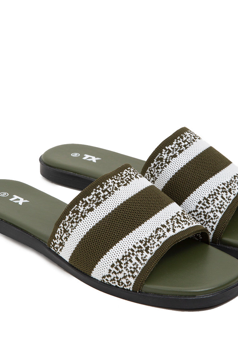 Olive Slide Sandal