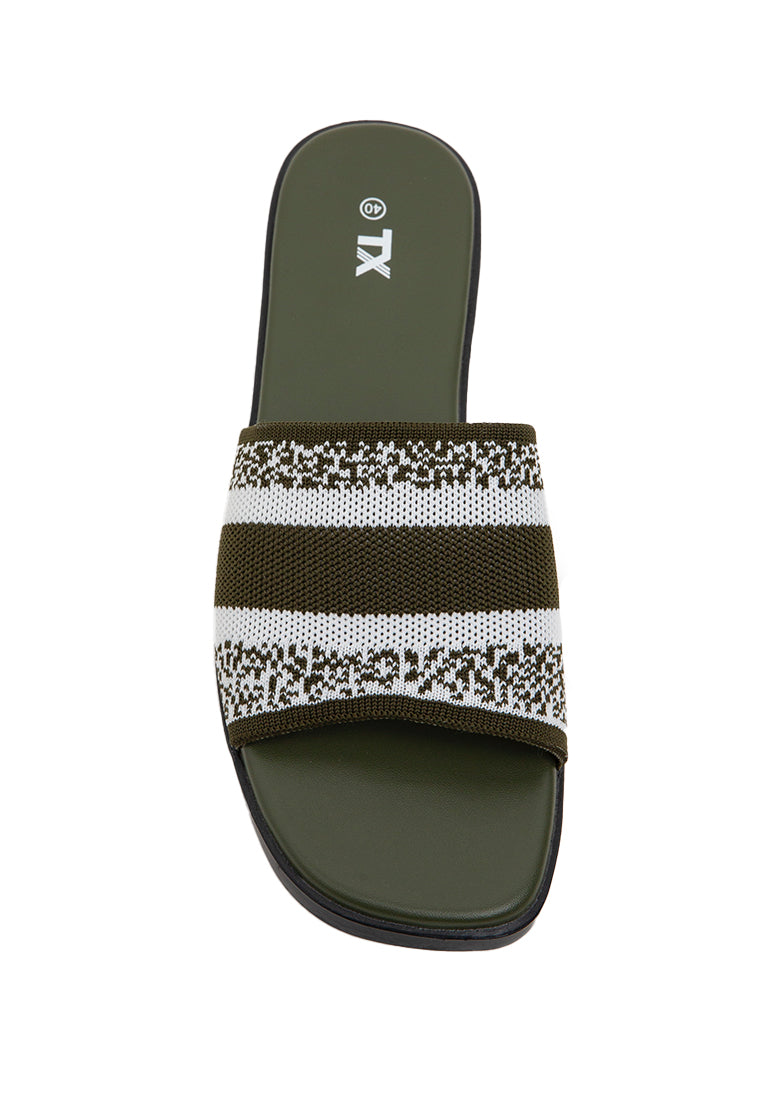 Olive Slide Sandal