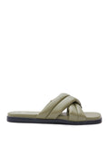 Olive Puffy Sandals