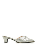 Silver Mules Heels