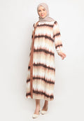 Round Neck Printed Gamis