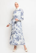 Pleated Printed Gamis