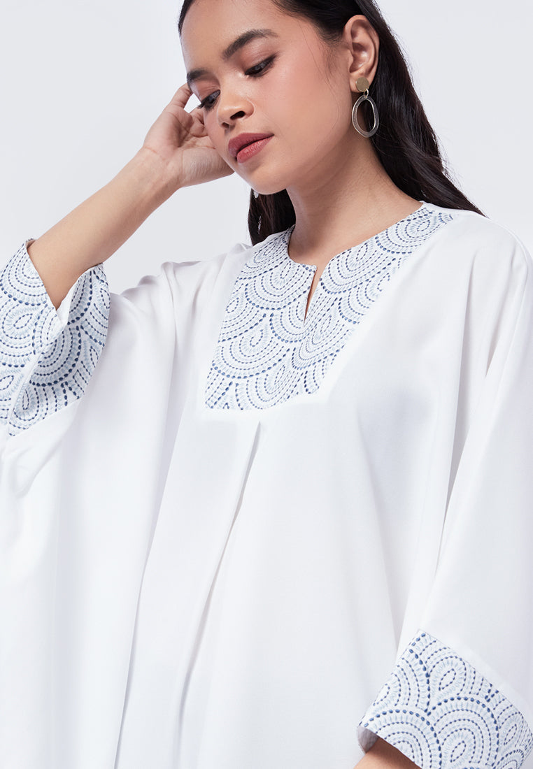 Embroidered Long Sleeve Gamis